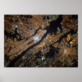 Karta i New York City Poster