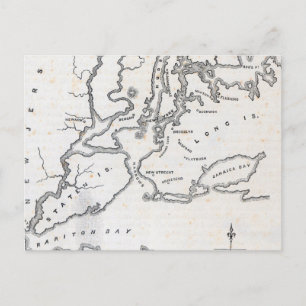 Karta i New York och Vicinity Vykort