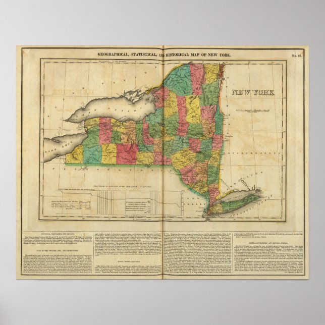 Karta i New York Poster (Framsidan)