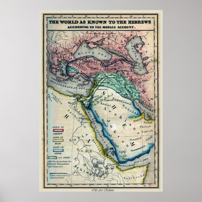 Karta i Noahs värld Poster (Framsidan)