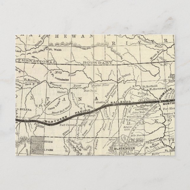 Karta i Nordsjön Vykort (Framsida)