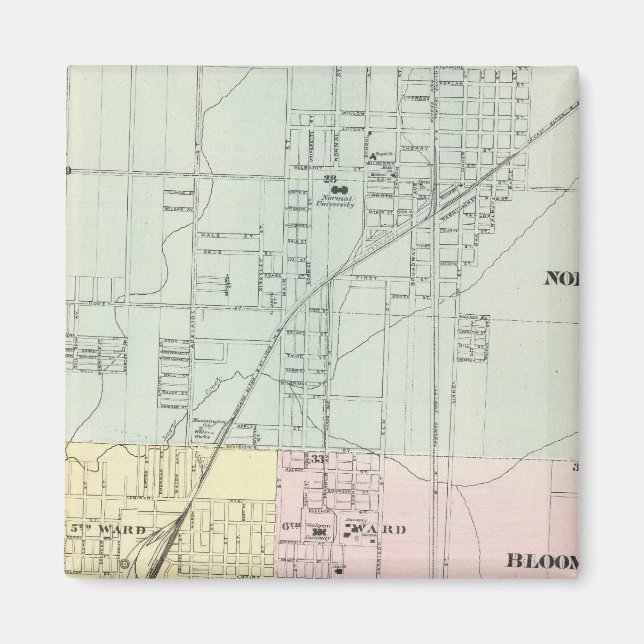 Karta i Normal, Bloomington Magnet (Framsidan)