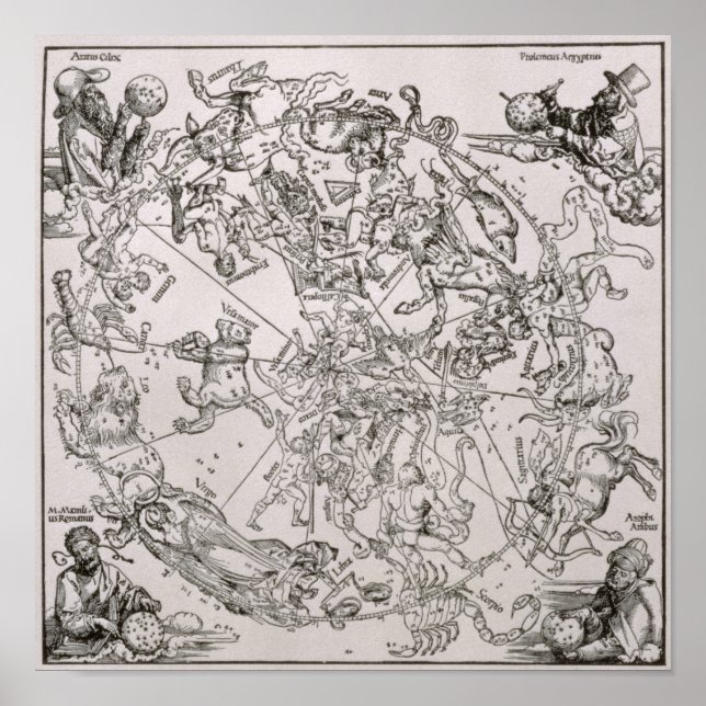 Karta i norra Himlar Poster (Framsidan)