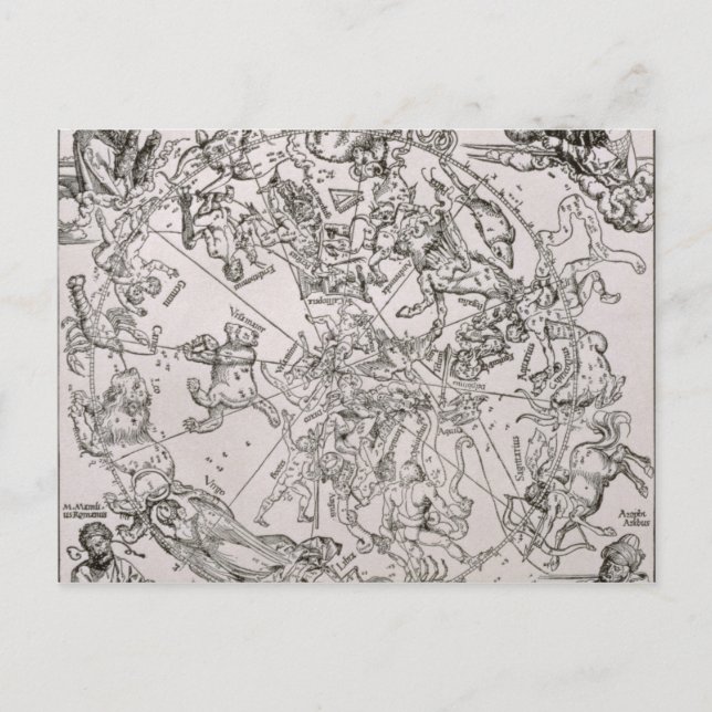 Karta i norra Himlar Vykort (Framsida)