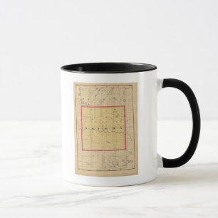 Karta i Oscoda County, Michigan Mugg