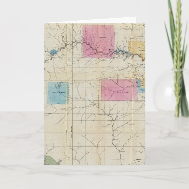 Karta i Östra Kansas Helgkort (Framsida)