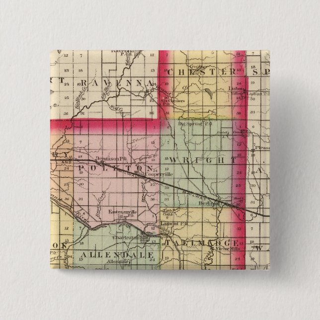 Karta i Ottawa County, Michigan Knapp (Framsida)