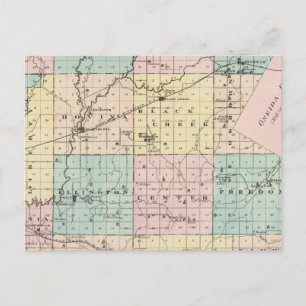 Karta i Outagamie County, delstaten Wisconsin Vykort