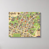 Karta i Oxford, England (British Railways)
