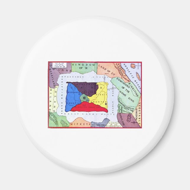 Karta i Oz Magnet (Framsidan)