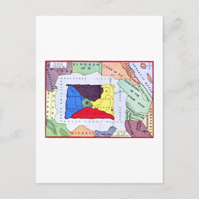 Karta i Oz Vykort (Framsida)