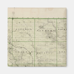 Karta i Polk County, Iowa Magnet