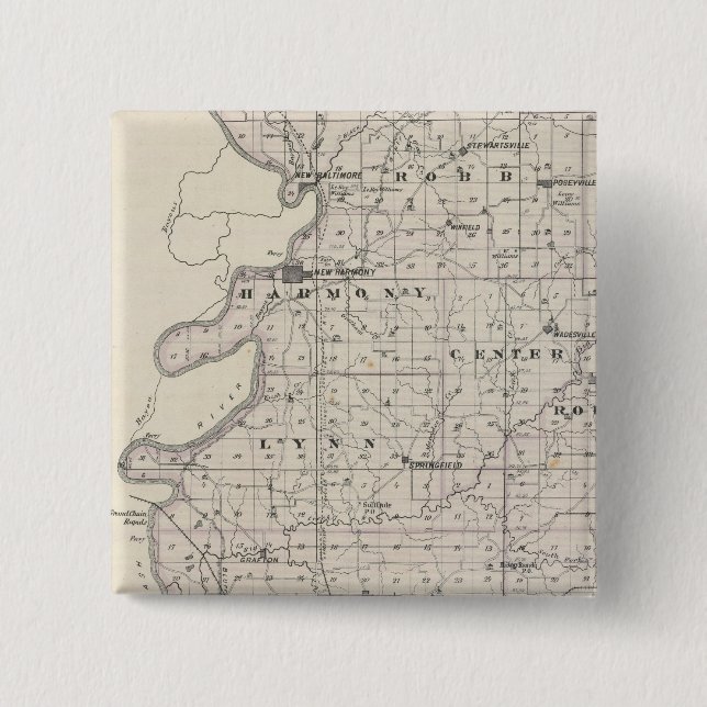 Karta i Posey County Knapp (Framsida)