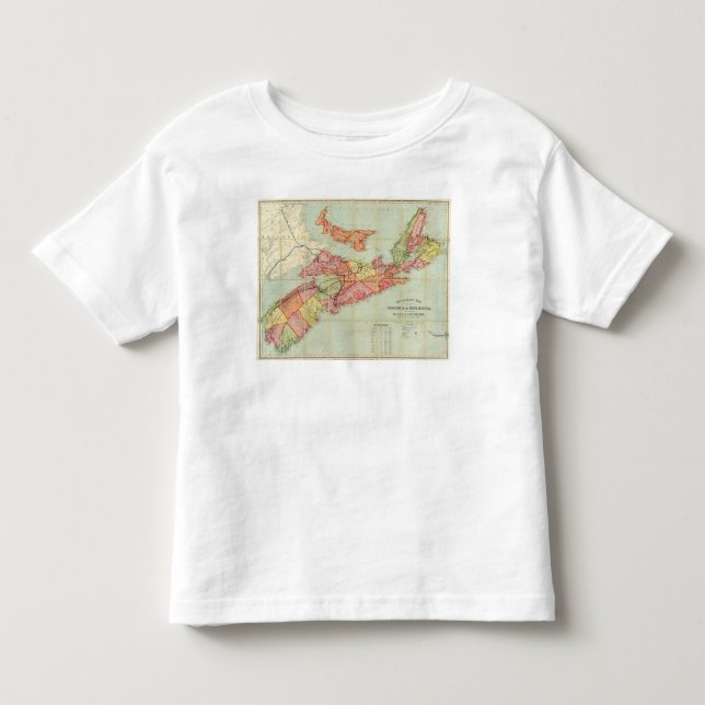 Karta i provinsen Nova Scotia 4 Tröja (Framsida)