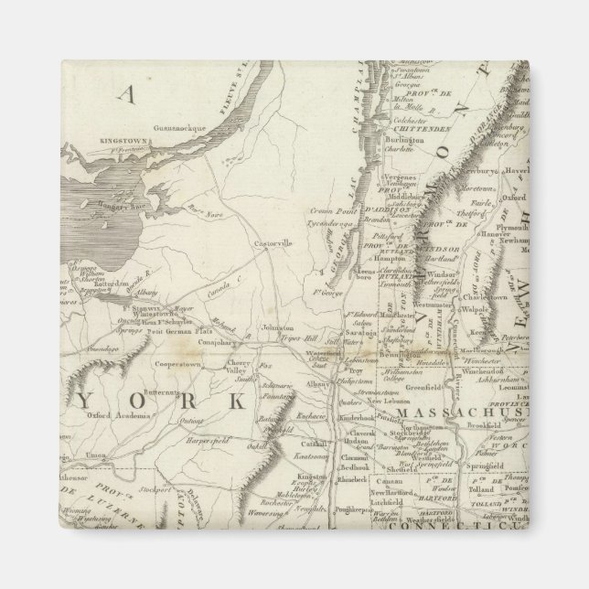 Karta i provinserna Förenade Stater Magnet (Framsidan)