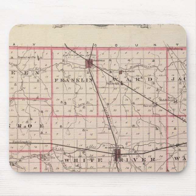 Karta i Randolph County Musmatta (Framsidan)