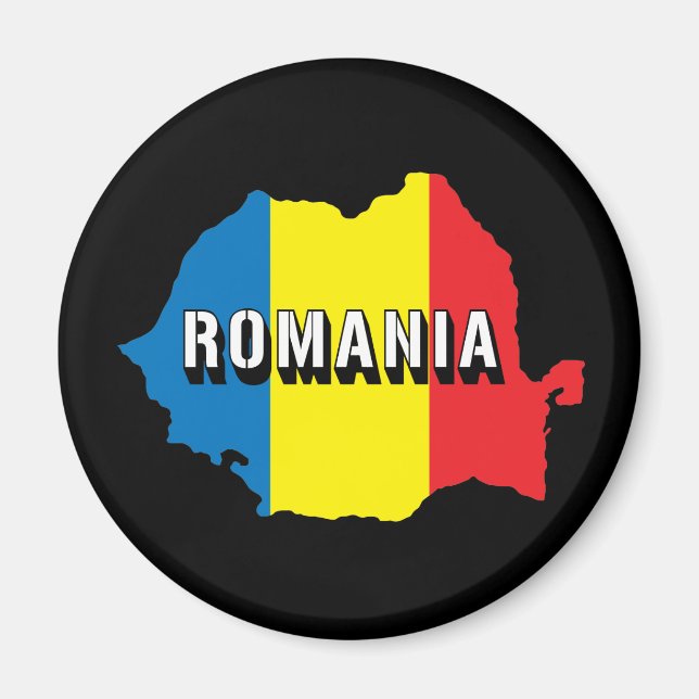 KARTA i RUMÄNIEN Magnet (Framsidan)