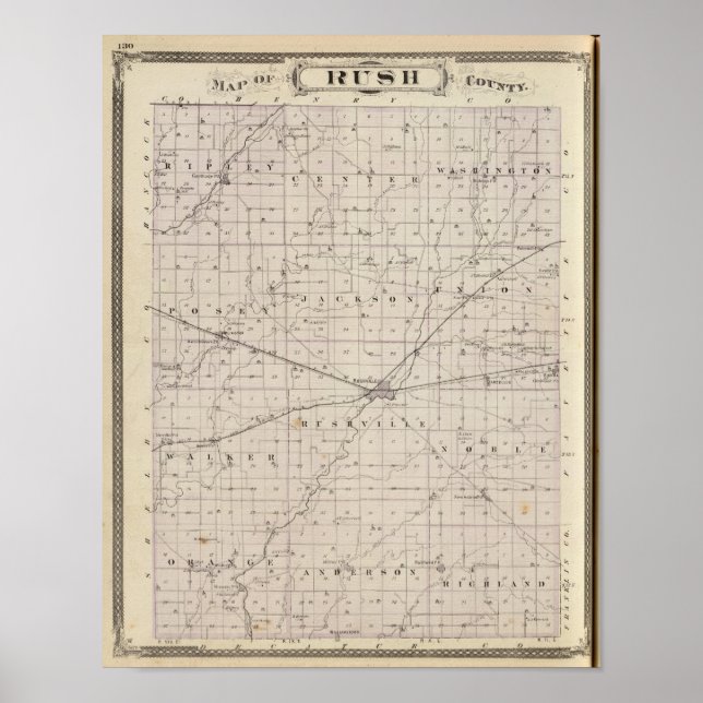 Karta i Rush County Poster (Framsidan)