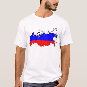 Karta i Ryssland T-shirt