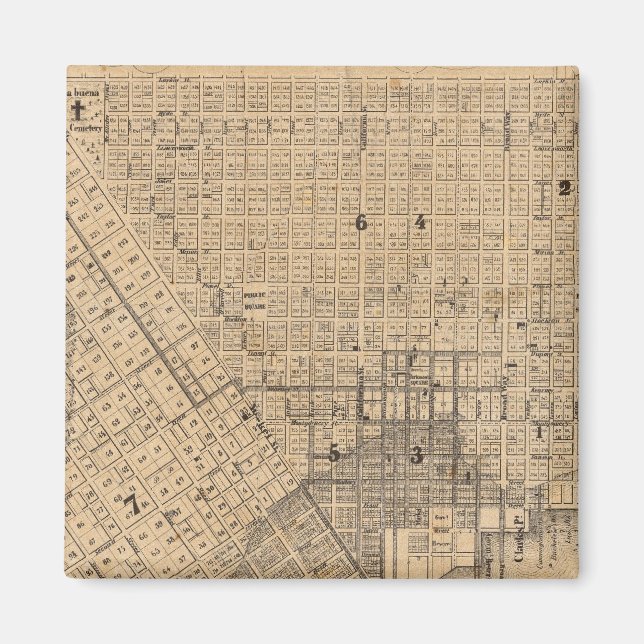 Karta i San Francisco Magnet (Framsidan)