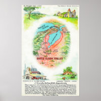 Karta i Santa Clara County med Sites