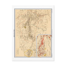 Karta i Simla & Jutogh, British India.