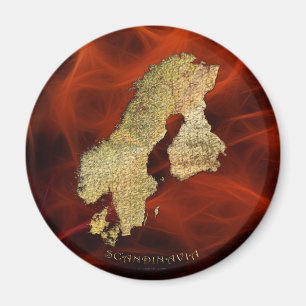 KARTA i SKANDINAVIEN Magnet