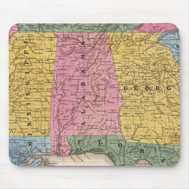 Karta i södra Stater Musmatta (Framsidan)