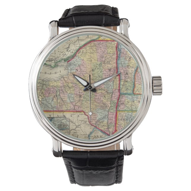 Karta i Stater i New York Armbandsur (Framsida)