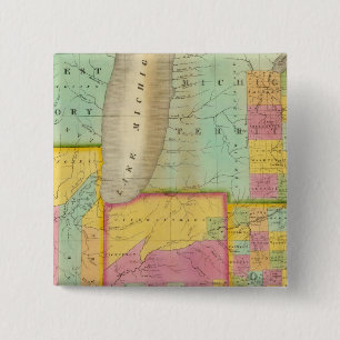 Karta i Staterna Ohio Indiana & Illinois Knapp