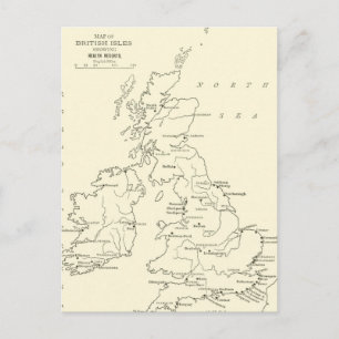 Karta i Storbritannien Hälsorapporter Vykort