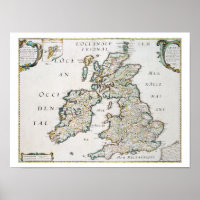 Karta i Storbritannien och Irland, offentliggjort 