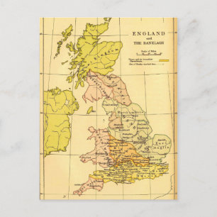 Karta i Storbritannien Vykort