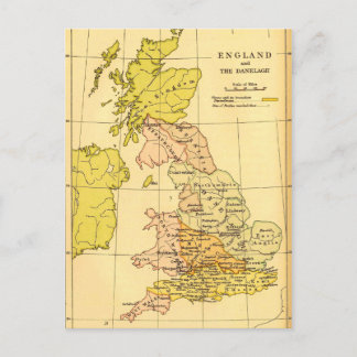 Karta i Storbritannien Vykort