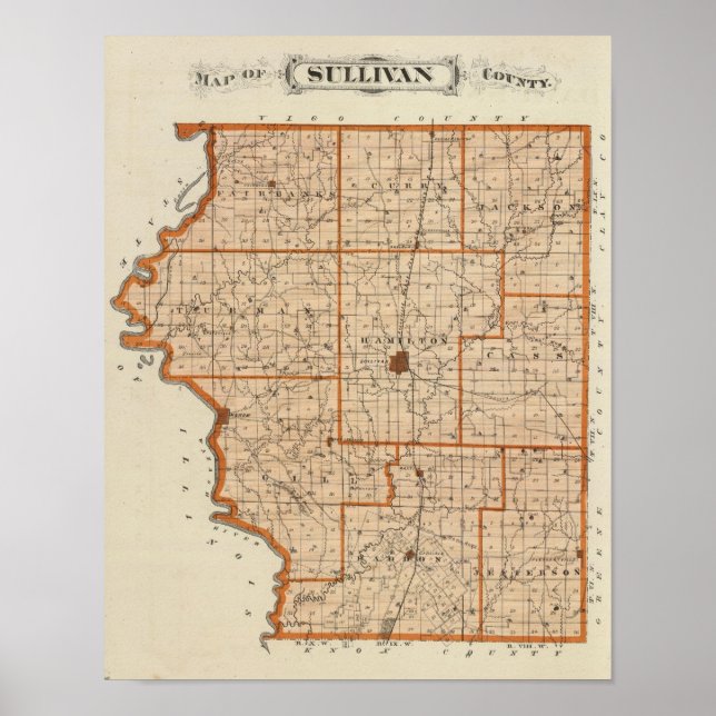 Karta i Sullivan Poster (Framsidan)