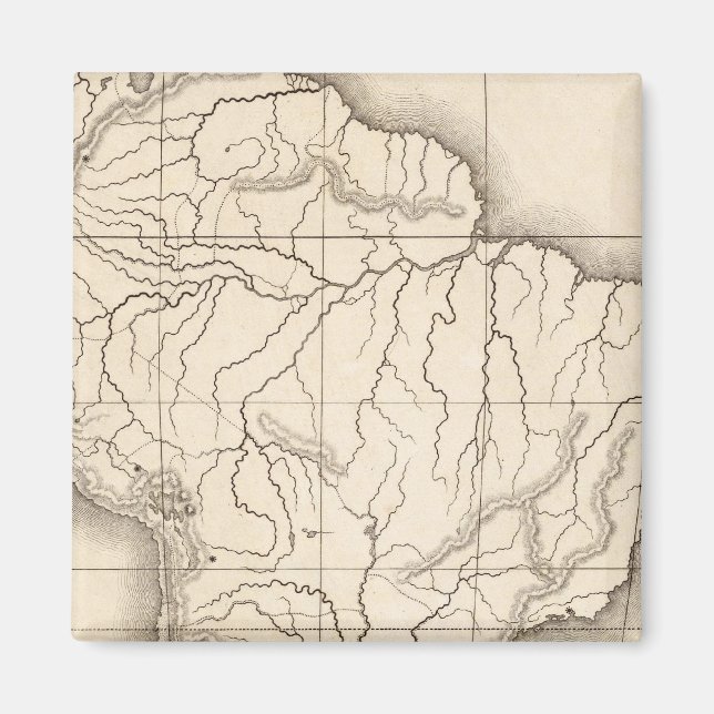 Karta i Sydamerika Magnet (Framsidan)