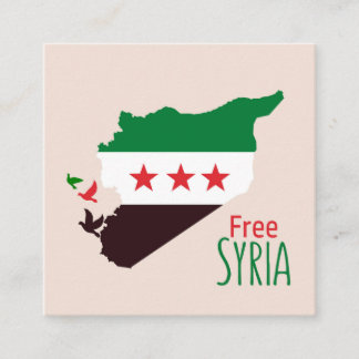 Karta i Syrien med Revolution Flagga Tilläggskort