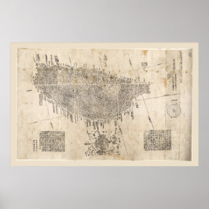 Karta i Taiwan (1878) Poster