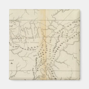 Karta i Tennessee Magnet