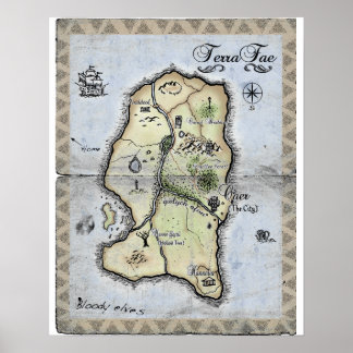 Karta i TerraFae Poster