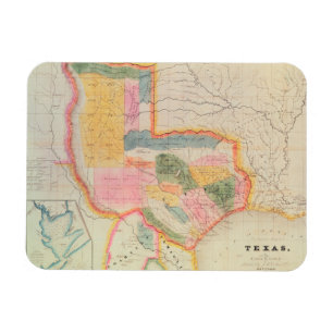 Karta i Texas 1835 Magnet
