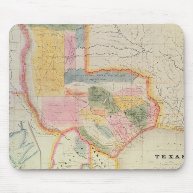 Karta i Texas | 1835 Musmatta (Framsidan)