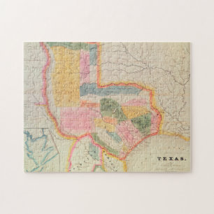 Karta i Texas 1835 Pussel