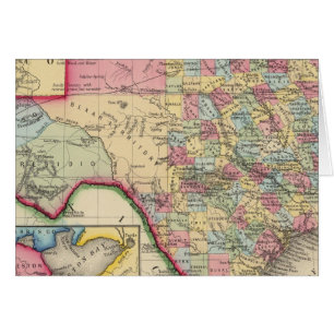 Karta i Texas Hälsningskort
