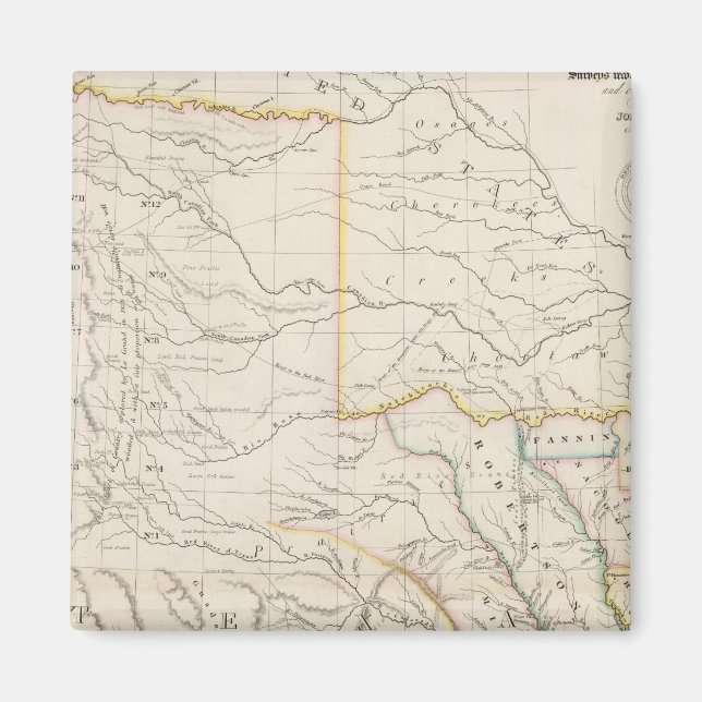 Karta i Texas Magnet (Framsidan)