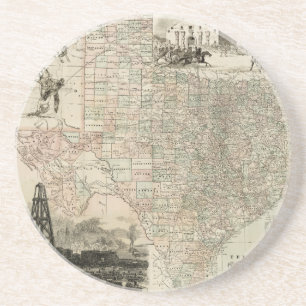 Karta i Texas med länet Gräns Underlägg