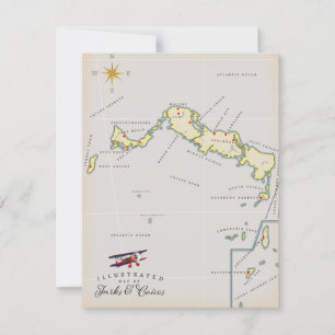 Karta i Turks och Caicos karta