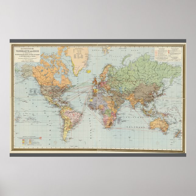 Karta i Tyskland (1899) Poster (Framsidan)