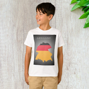 Karta i Tysklanda pojkar T-Shirt