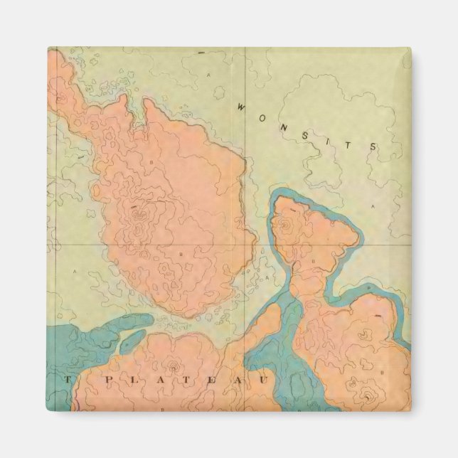 Karta i Uinkaretplatån Magnet (Framsidan)